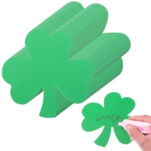 144 Pcs Shamrock Cutouts Paper Shamrocks Large Shamrock Shapes Paper Shamrock Shape Die Cuts for St Patricks Day Party Craft, Kid's School Craft Projects, Bulletin Board Decor, Green