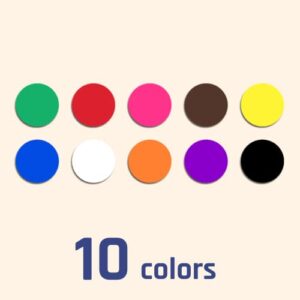 2000 Pack, 3/4" Round Colored Dot Stickers Labels - 10 Assorted Colors