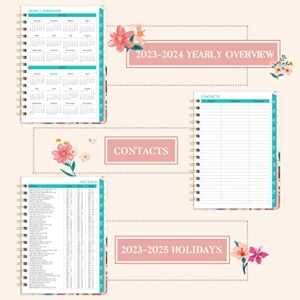 Planner 2023-2024 - 2023-2024 Planner, July 2023 - June 2024, Weekly & Monthly Planner 2023-2024 with Monthly Tabs, 6.4" x 8.5", Inner Pocket, Thick Paper, Colorful Flower