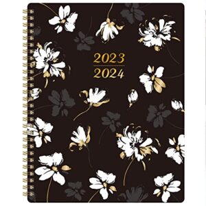 2023-2024 planner – weekly monthly planner from july 2023 – june 2024, 8″ x 10″ calendar planner with to do list, floral cover with twin-wire binding