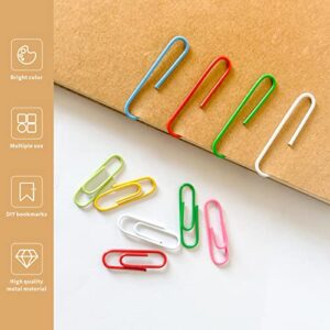 Paper Clips Binder Clips,300PCS Colorful Office Paper Clips Large,Clips Paper Clip,Small Paper Clips Clip Small Binder Clips,Paperclips Medium Binder Clips,Paper Clips Assorted Sizes Paper Clips Bulk