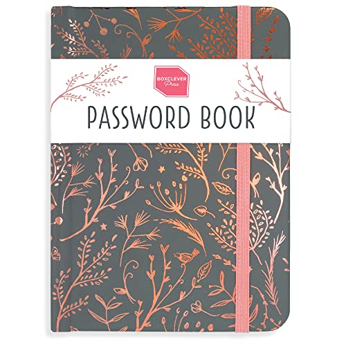 Boxclever Press Password Book with Alphabetical Tabs. Never Forget a Password Again! Easy to Use Password Keeper for All Your Internet Details. Untitled Password Notebook - 6 x 4.5''