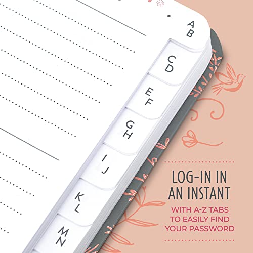 Boxclever Press Password Book with Alphabetical Tabs. Never Forget a Password Again! Easy to Use Password Keeper for All Your Internet Details. Untitled Password Notebook - 6 x 4.5''