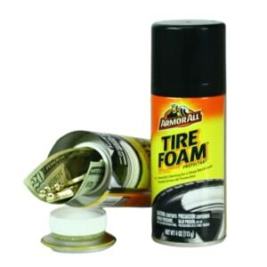 Tire Foam Diversion Safe Stash Can, Can Safes and Containers for Hiding Keys, Money, Jewelry, Valuables, and More (4oz Travel Size)