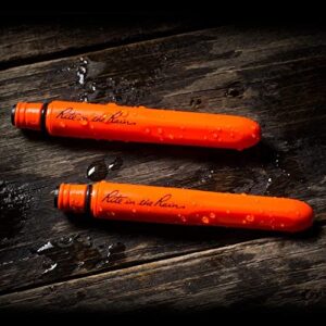 Rite in the Rain All-Weather EDC Pen, Orange POKKA 2-Pack, Black 0.9mm Ink, Fine Point (No. OR92)