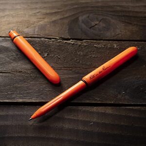 Rite in the Rain All-Weather EDC Pen, Orange POKKA 2-Pack, Black 0.9mm Ink, Fine Point (No. OR92)