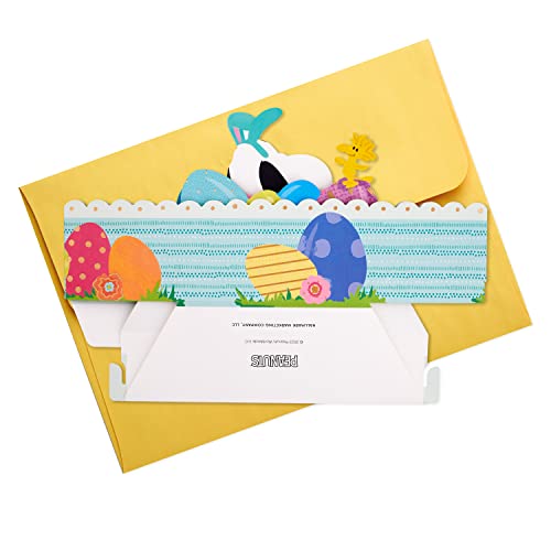 Hallmark Paper Wonder Peanuts Displayable Pop Up Easter Card (Snoopy Easter Egg)