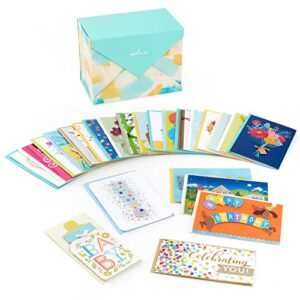 hallmark pack of 24 handmade assorted boxed greeting cards, watercolor—birthday /baby showe/ wedding/sympathy/thinking of you/ thank you cards
