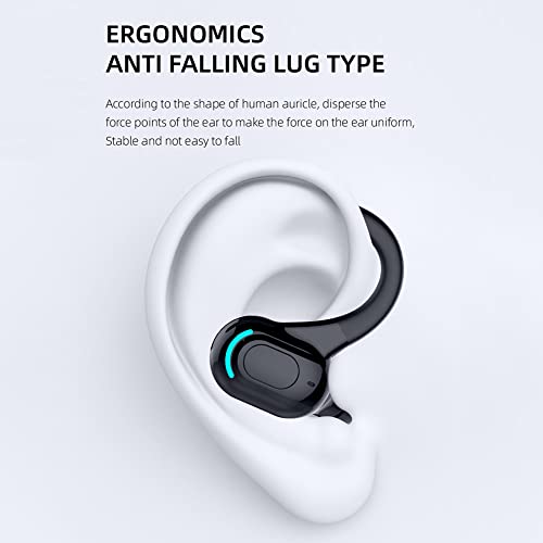M-F8 Waterproof Hanging Single Ear Earbuds Bluetooth-compatible 5.2 Noise Cancelling Sports Wireless Business Headphones Headset