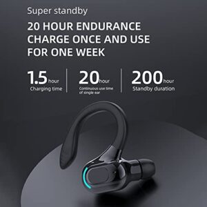 M-F8 Waterproof Hanging Single Ear Earbuds Bluetooth-compatible 5.2 Noise Cancelling Sports Wireless Business Headphones Headset