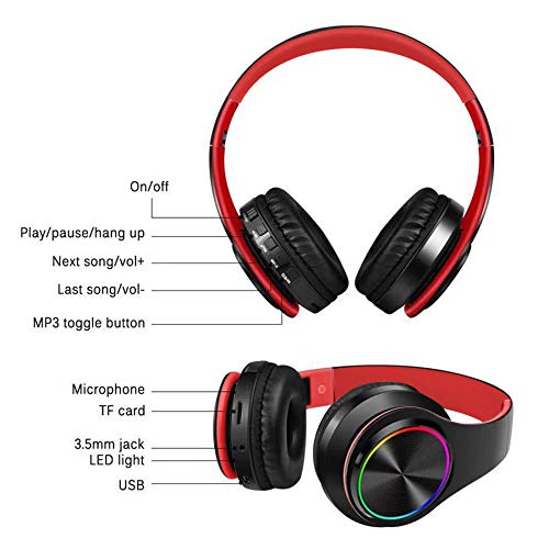 SH-RuiDu Headphone BT Over Ear Headset Noise Canceling Stereo Earphone