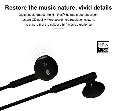 Earphones with Microphone Noise Isolating Stereo 3.5mm Jack in-Ear Earphones Universal Compatible with 6s/6 Plus/SE and Android Smartphones, MP3