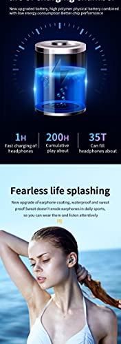 Wireless Touch Earbuds with Active Noise Cancellation New Version Bluetooth 5.2 Sport 3D Stereo Built-in Microphone, Immersive Premium Sound Long Distance Connection Headset Charging Case (BH315)