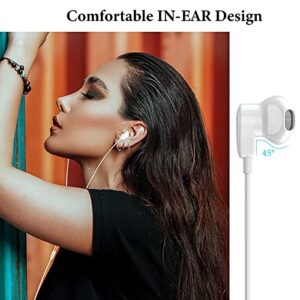 APETOO USB Type C Semi-in-Ear Headphones Black and White