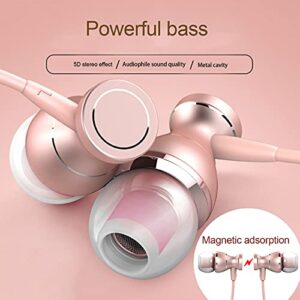 LUYANhapy9 Wired Headphones Earbuds,in-Ear Noise Cancelling Type-c Interface Magnetic Inhalation Ear-Type with Mic Black One Size