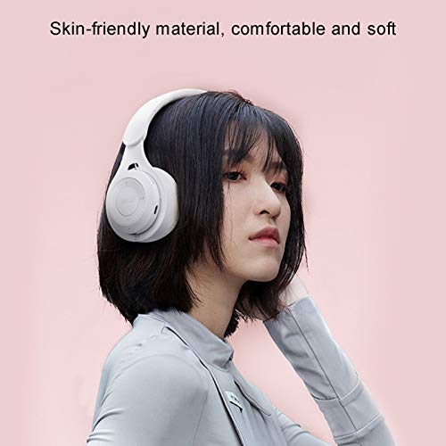 yanbirdfx Active Noise Cancelling Headphones Bluetooth Headphones -M6 Wireless Foldable Headset Macarons Heavy Bass Bluetooth Gaming Headphone Black