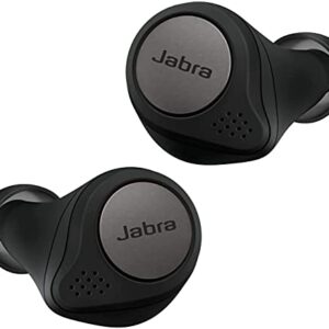 Jabra Elite Active 75t True Wireless Bluetooth Earbuds, Titanium Black – Wireless Earbuds for Running and Sport, Charging Case Included, Active Noise Cancelling Sport Earbuds (Renewed)