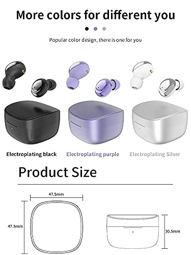 Kenayo Wireless Earbuds Pro 2022 for Android, iOS, Laptop, Tablet with Bluetooth with Charging Case Touch Control Sound with Deep Bass Auto Pairing Headphones for Sports, Travel & Gym (Purple)