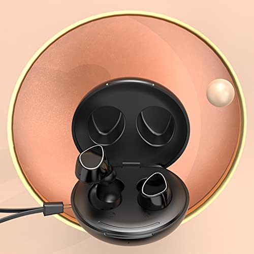 Yeahitch Bluetooth 5.3 Earphones with RGB Light Wireless Earbuds with Wireless Charging Case,with Earhooks Headset Built-in Mic for Sport,Clear Calls,Work,Music