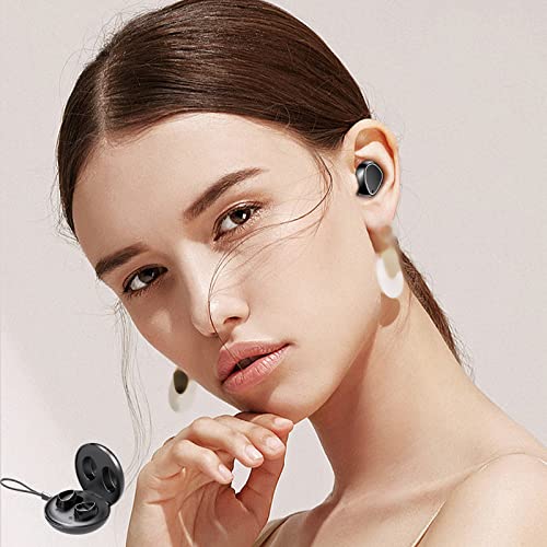 Yeahitch Bluetooth 5.3 Earphones with RGB Light Wireless Earbuds with Wireless Charging Case,with Earhooks Headset Built-in Mic for Sport,Clear Calls,Work,Music