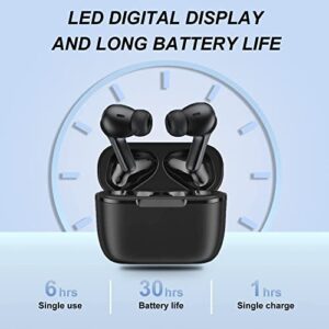 Wireless Bluetooth Earbuds, True Wireless Stereo Headsets in-Ear, 30H Playtime & Wireless Charging Case, Built-in Mic Earphones Premium Sound, Touch Control, IPX5 Waterproof Sport Headphones