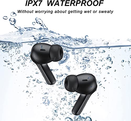 Wireless Bluetooth Earbuds, True Wireless Stereo Headsets in-Ear, 30H Playtime & Wireless Charging Case, Built-in Mic Earphones Premium Sound, Touch Control, IPX5 Waterproof Sport Headphones