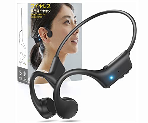 Bone Conduction Headphones, 2023 Upgrade Open-Ear Wireless Bluetooth Earphones, Sport Headphones with 8H Playtime, Microphone, Waterproof Wireless Earphones for workout, Running, Cycling, Driving, Gym