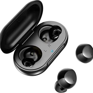 Kurdene Wireless Earbuds,Bluetooth Earbuds with Charging Case,Touch Control Bluetooth 5.2 Sport Headphones with Mics Earphones in-Ear Premium Deep Bass (Black)