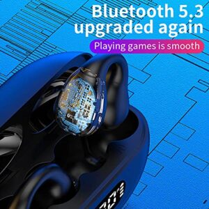 Yannianjz Wireless Earbuds Bluetooth Headphones Ear Clip Waterproof Mini Sports Running Earring Headphones Open Ear Headphones Ear Buds Wireless Bluetooth Earbuds