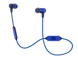 jbl e25bt portable wireless bluetooth in-ear headphones – blue (renewed)