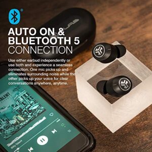 JLab JBuds Air ANC True Wireless Bluetooth Earbuds | Black | Active Noise Canceling | Low Latency Movie Mode | Dual Connect | IP55 Sweat Resistance | Custom 3 EQ Sound Settings (Renewed)