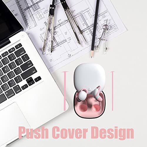 Loluka Ultra Stable Connection Push Cover Design Bluetooth Earbuds Sleep Headphones True Wireless Invisible Bluetooth Earbuds Noise Block Technology Comfortable Design