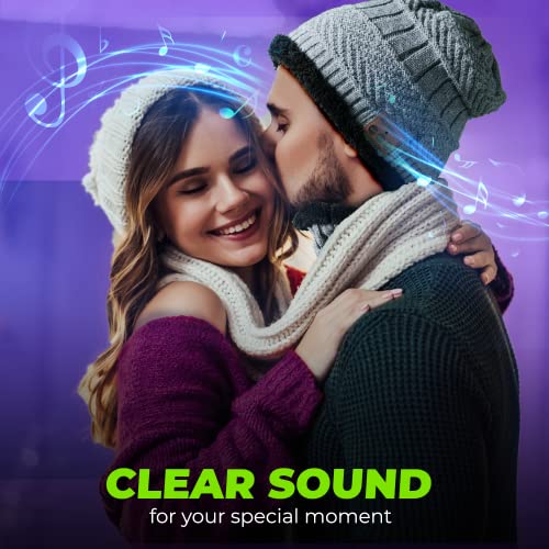 Bluetooth Beanie Wireless Hat with Scarf – Headphone Beanie Hat with Upgraded Bluetooth 5.0 - Wireless Beanie Bluetooth Hat for Women Men Teens - Warm Knitted Fleece Music Hat - Gorros con Bluetooth