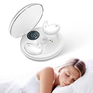 mosonnytee sleep headphones bluetooth sleeping headphones wireless sleep earbuds for sleep flat sleeping headphones for side sleepers wearing soft headphones for sleeping 7-hours (white)