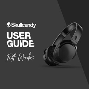 Skullcandy Riff Wireless On-Ear Headphones with Microphone, Bluetooth Wireless, Rapid Charge 12-Hour Battery Life, Foldable, Plush Ear Cushions with Durable Headband, Black (Renewed)