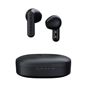 urbanista copenhagen true wireless earbuds, bluetooth 5.2 earphones with touch controls & noise cancelling microphone, 32 hr total playtime, usb c charging case, ipx4 water resistant, midnight black