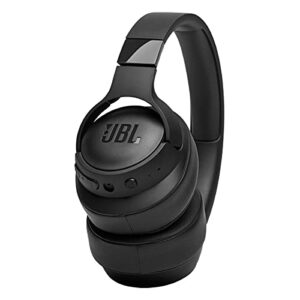 JBL Tune 710BT Wireless Over-Ear Headphones - Bluetooth Headphones with Microphone, 50H Battery, Hands-Free Calls, Portable (Black) (Renewed)