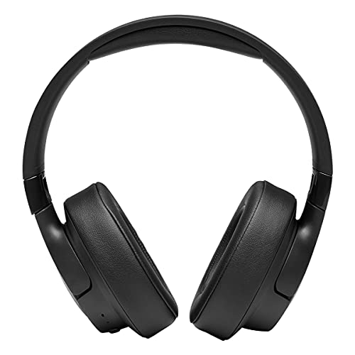 JBL Tune 710BT Wireless Over-Ear Headphones - Bluetooth Headphones with Microphone, 50H Battery, Hands-Free Calls, Portable (Black) (Renewed)