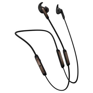 jabra elite 45e wireless earbuds, copper black – alexa enabled, wireless bluetooth earbuds, around-the-neck style with a secure fit and superior sound for music and calls, long battery life