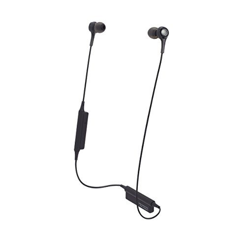 Audio-Technica ATH-CK200BTBK Bluetooth Wireless In-Ear Headphones with In-Line Mic & Control, Black