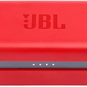 JBL Endurance Peak in-Ear Waterproof Sport Headphones Bundle with Plush Carry Case (Red)