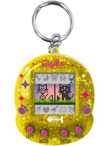 top secret toys giga pets compukitty & starcat electronic virtual pet toy, 2 pets 1 device, new glossy housing shell, classic 90s compukitty, 3d pet live in motion