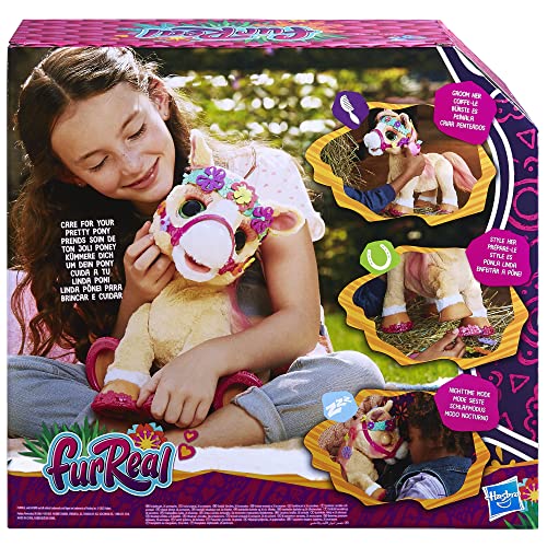 FurReal Cinnamon, My Stylin’ Pony Toy, 14-Inch Electronic Pets, 80+ Sounds & Reactions, 26 Accessories, Interactive Toys for 4 Year Old Girls and Boys and Up