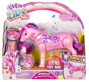 little live pets – sparkles my dancing interactive unicorn | dances & lights to music – engaging fun – batteries included | for ages 5+