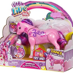 Little Live Pets - Sparkles My Dancing Interactive Unicorn | Dances & Lights to Music - Engaging Fun - Batteries Included | For Ages 5+