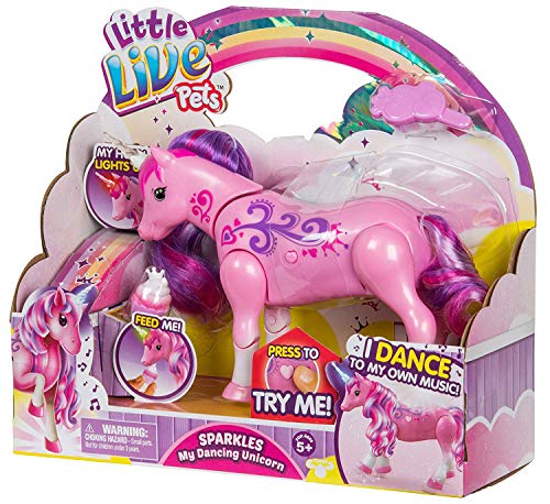 Little Live Pets - Sparkles My Dancing Interactive Unicorn | Dances & Lights to Music - Engaging Fun - Batteries Included | For Ages 5+