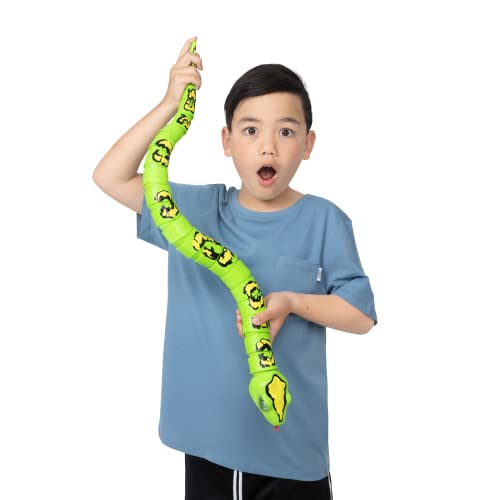 Robo Alive King Python by ZURU (Frustration Free Packaging) Battery-Powered Robotic Snake , Interactive Kids Toys, Giant Prank Snake Toy for Boys, 31 Inches