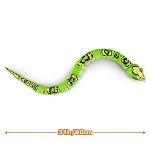 Robo Alive King Python by ZURU (Frustration Free Packaging) Battery-Powered Robotic Snake , Interactive Kids Toys, Giant Prank Snake Toy for Boys, 31 Inches