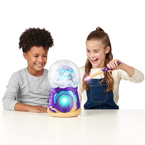 Magic Mixies Magical Misting Crystal Ball with Interactive 8 inch Blue Plush Toy and 80+ Sounds and Reactions