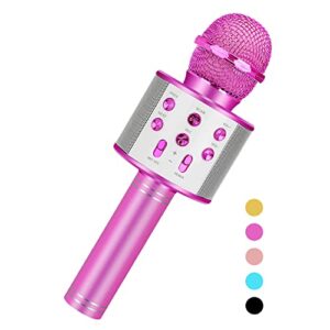 niskite kids toys for 3-14 year old girls gifts,karaoke microphone machine for kids toddler toys age 4-12, christmas birthday valentine gifts for 5 6 7 8 9 10 year old teens girl